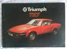 TRIUMPH TR7  BROCHURE. SEPT 77 Pub No  3256.