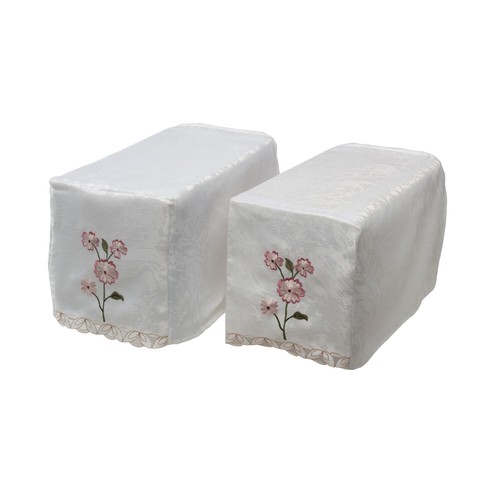 Embroidered pink flower - embroidered,