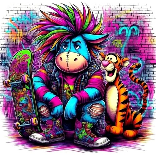 Eeyore and tigger - and, diamond