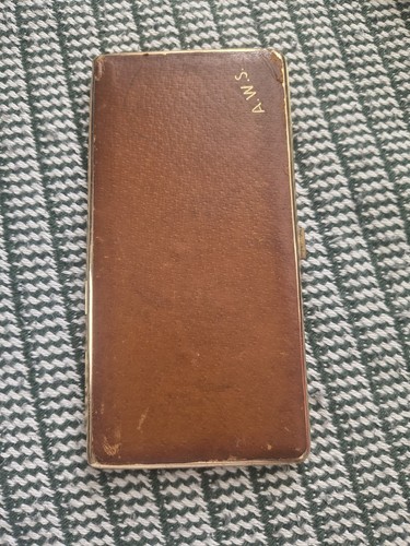 Vintage leather coverd gold - leather,
