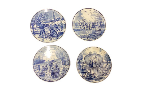 Delft blue holland plates - holland,