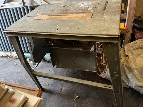 Vintage metal circular saw - metal,