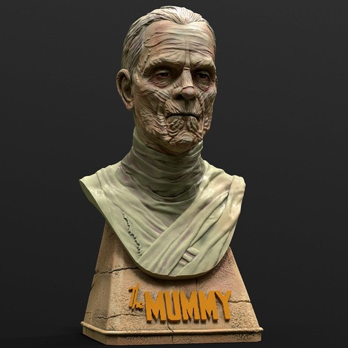 The mummy bust printed - the,