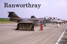 Orig  Aircraft slide D-5807 F-104 Starfighter Netherlands A.F Volkel 1975 #2034