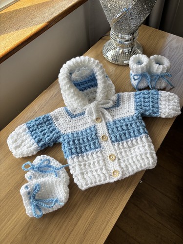 Baby hoodie bootees mittens - hoodie,
