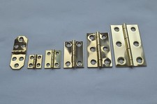 Polished Solid Brass Butt Hinges for Boxes / small cabinets - Prokraft "K" Range