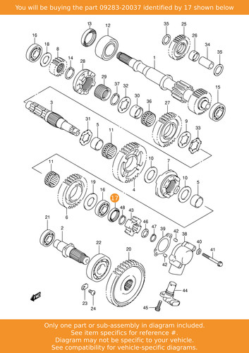 Suzuki seal counter - counter, shaft