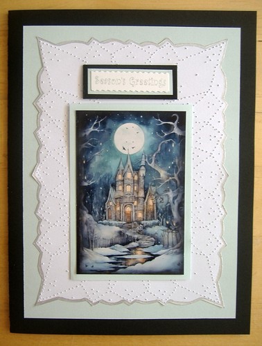 Large handmade christmas card - christmas,