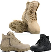 Men's Desert Army Combat Patrol Boots Tactical Cadet Military Hiking Work Shoes