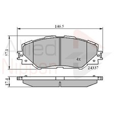 Brake Pads Set For Toyota RAV4