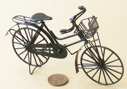 Dolls house bicycle ladies - house,