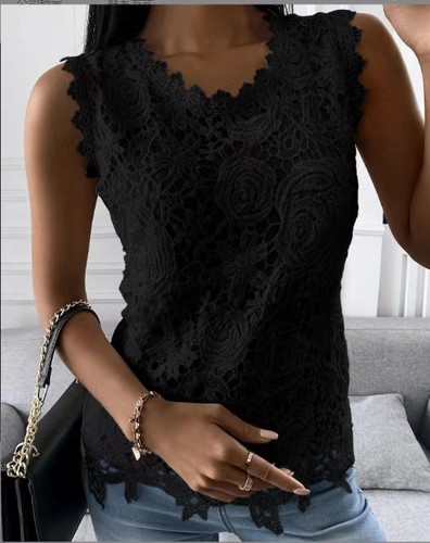 Ladies vest cami lace tops - lace,