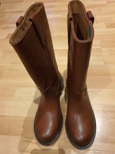 Brown Zara Biker Boots Size 4