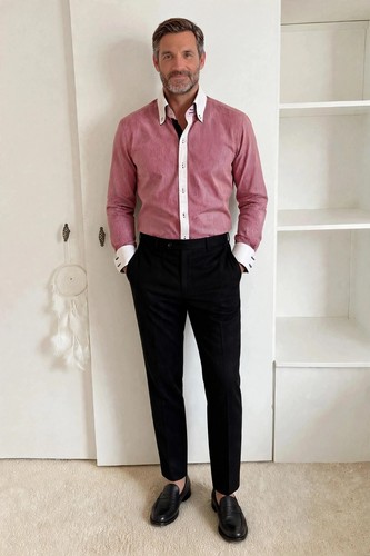 Camicie mens slim fit shirt - camicie,