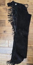 Suede Leather Show Chaps Black