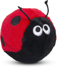 Petface Lindy the Ladybird Soft Plush Dog Toy for Playtime Fun
