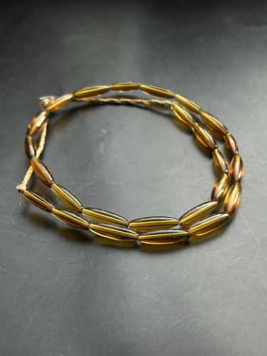 Vintage faux amber trade glass