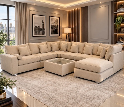 Luxury ruby shape sofa - |, u-shape