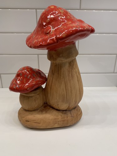 Retro mushroom garden - retro,