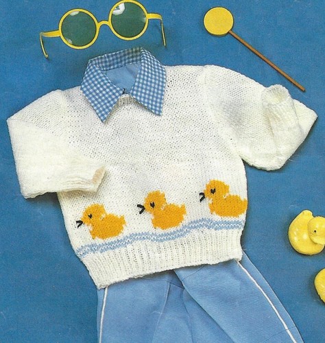 Baby sweater with - baby, motif