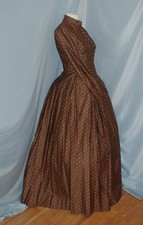 Antique Bustle Dress Victorian