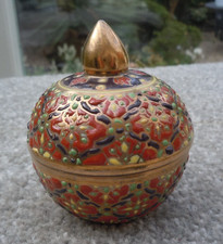 Thai Benjarong Lidded Jar