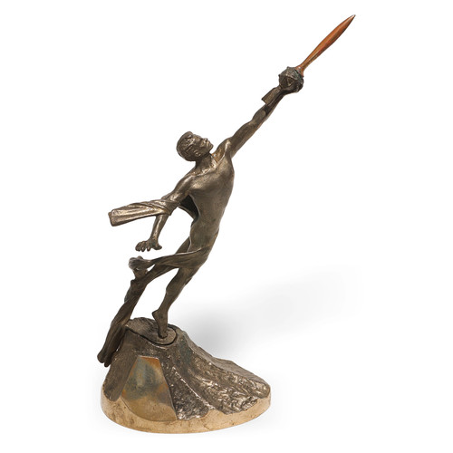 Antique art deco bronze - deco, male