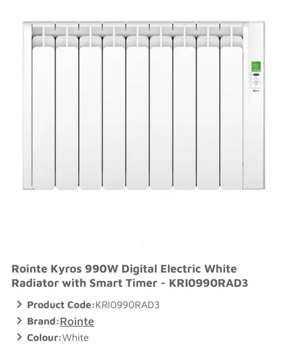 Rointe kyros electric radiator - rointe,