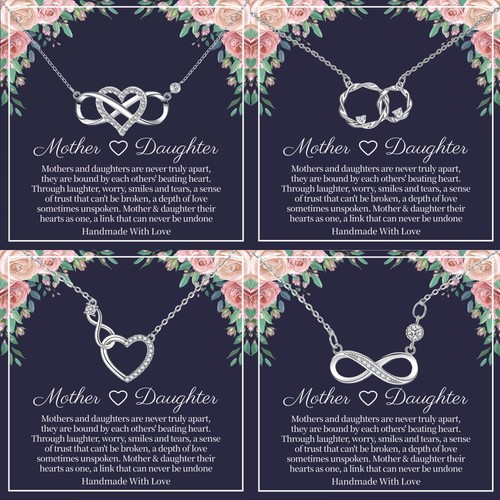 Mother daughter necklace - mother,