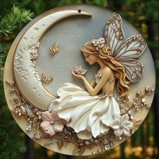 2D Fairy Moon Wall Sign
