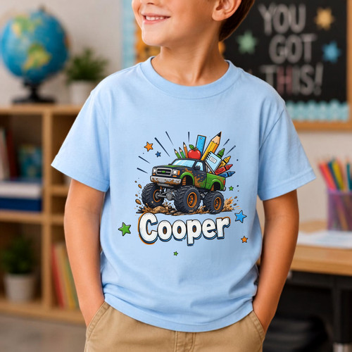 Monster truck back school - monster,