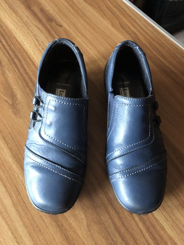 Ladies blue leather loretta - ladies,