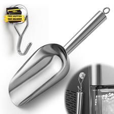 Stainless Steel Ice Scoop with Magnetic Holder for Ge Profile Opal 2.0 Nugget Ic