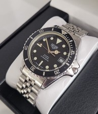 HEUER 1000 200m Professional 980.013 Quartz 38mm High Profile Case RARE AMAZING