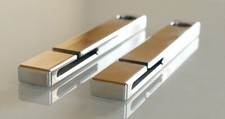 MG MGF MGTF ALUMINIUM SEAT BELT TIDY GUIDE SET - BRUSHED or POLISHED finish 