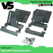 VAMOOSE MULTI RAIL AWNING BRACKET FITS THULE 4200 FIAMMA F45 CAMPER VAN BLACK