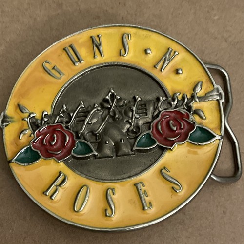 Guns roses rock band round - n,