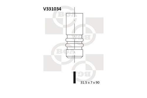 Exhaust valve for caddy 9 - valve, 1.9