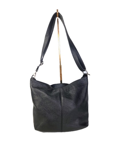 Leather slouch bag crossbody - leather,