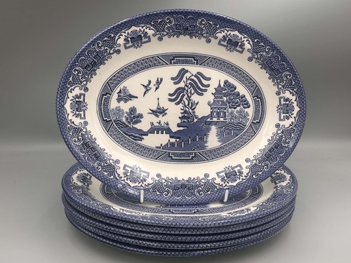 Vintage willow blue white - willow,