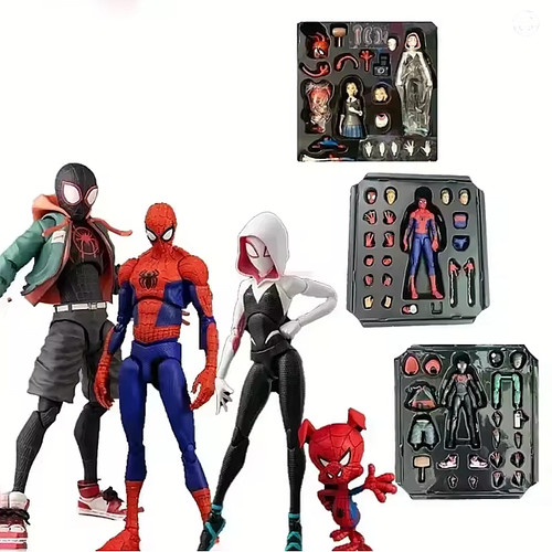 Spiderman gwen peter action - spiderman,