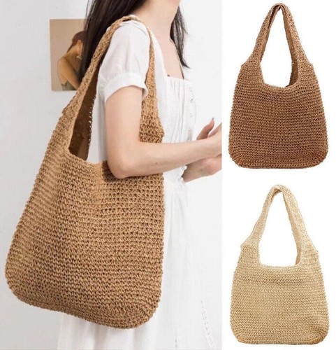 Women woven straw - shoulder, bag