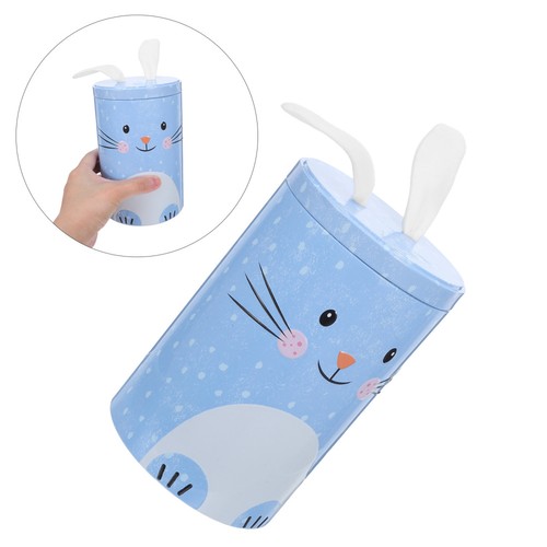 Rabbit storage tin can cookie - tin,
