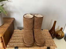 EMU Women's Boots UK Size 6 Brown Suede Mid-Calf Pull On