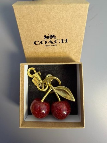 Coach red cherry bag - red, charm