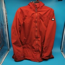 Regatta Jacket Hydrafort Fleece Lined Coat UK 18 Red Hooded Waterproof Outdoor
