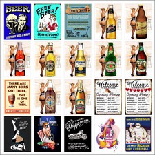 Various Retro Tin Metal Novelty Replica Signs Home Bar Kitchen Man Cave Shed M42