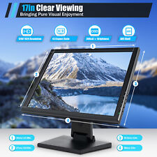 17" Inch Pos Monitor USB Touch Screen 1280x1024 Cash Display Resistive LCD 110V