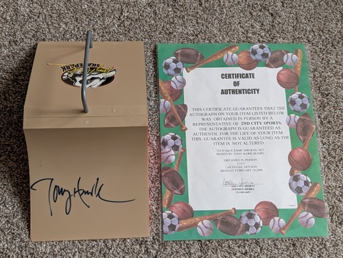 Tony hawk autographed tech - tony,