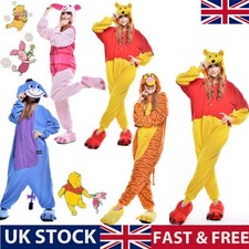 ⭐Winnie The Pooh Flannel Onesie11 Cosplay Costume Kigurumi Hoodies Pajamas Adult